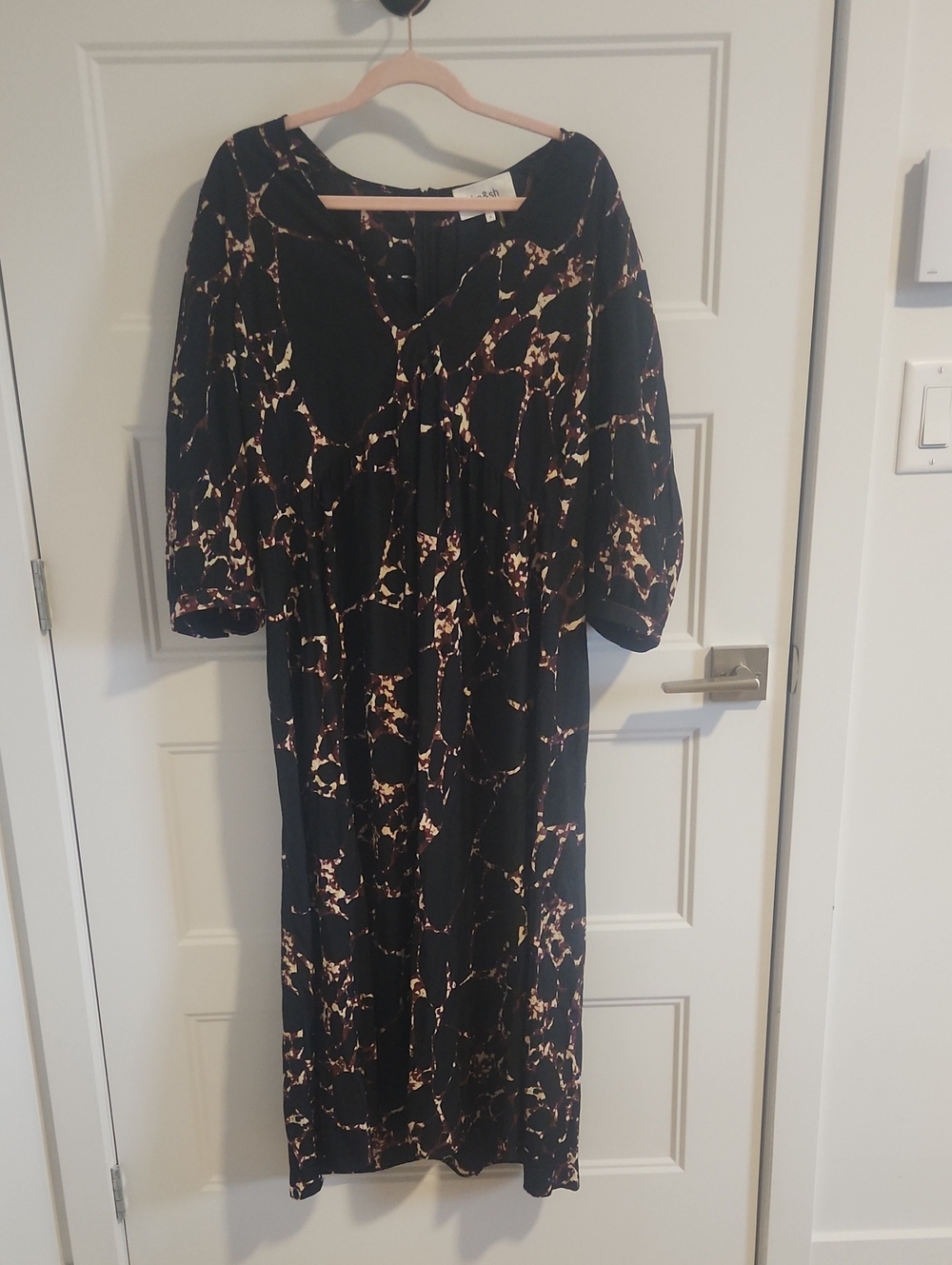 BA&SH Black Midi Dress